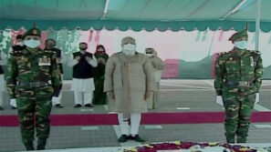 টুঙ্গিপাড়ায় বঙ্গবন্ধুর সমাধিতে মোদির শ্রদ্ধা