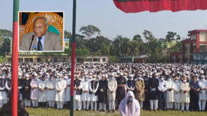 নিজ বাড়ির আঙ্গিনায় সাবেক ডেপুটি স্পিকার শওকত আলীর দাফন সম্পন্ন