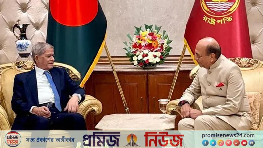 রাষ্ট্রপতির সঙ্গে ভারতীয় হাইকমিশনারের সাক্ষাৎ